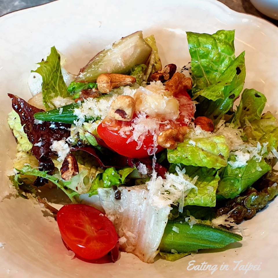 The fruit and nuts added to the salad were great additions for further texture.